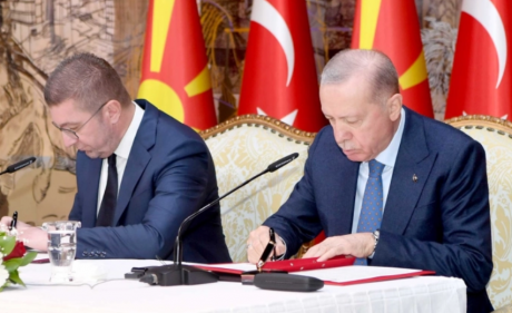 Мицкоски и Ердоган потпишаа Декларација за продлабочување на соработката меѓу Македонија и Турција