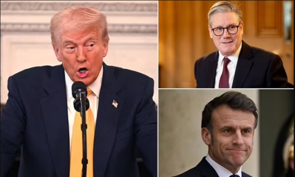 Трамп ги критикува Макрон и Стармер поради војната во Украина: Тие не направиле ништо