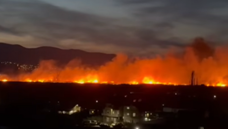 ВИДЕО: Ветрот го шири огнот во Струмица - се гасне со сите капацитети