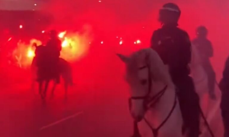Навивачите на Атлетико го „запалија“ Мадрид пред реваншот во ЛШ (ВИДЕО)