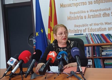 Јаневска: Наскоро нов закон за средно образование, измени ќе има и во државната матура