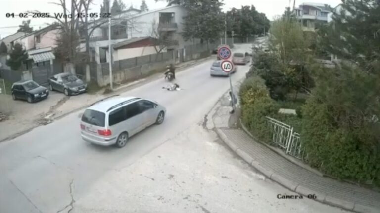 (ВИДЕО)Лишен и задржан во Полициска станица возачот кој со мопед удри дете и избега, ќе биде поднесена кривична пријава