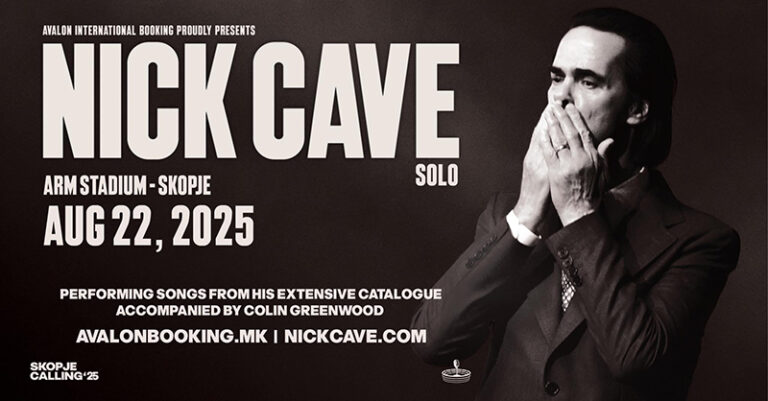 Nick Cave со Colin Greenwood доаѓаат во Скопје – ексклузивен концерт под ѕвезденото небо на Стадионот на АРМ